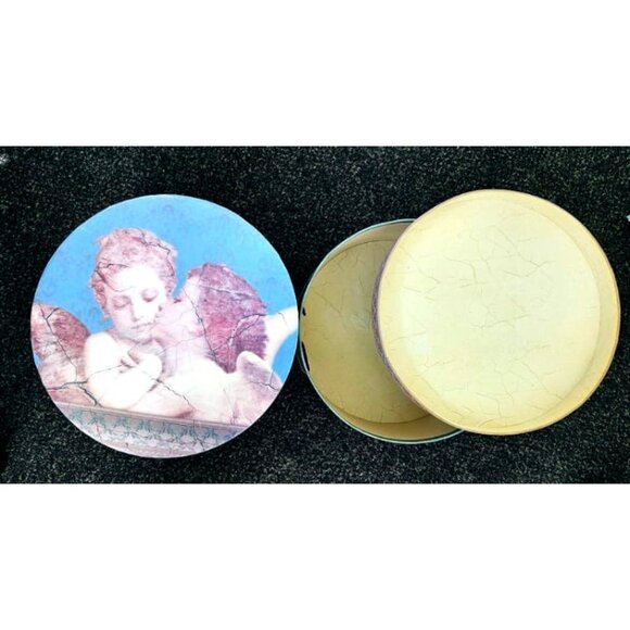 Two round Vintage Tri-Coastal Design boxes - Picture 6 of 8